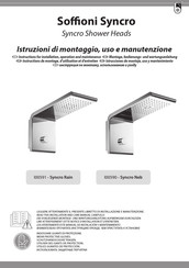 Bossini Syncro Rain I00591 Montage-, Bedienungs- Und Wartungsanleitung