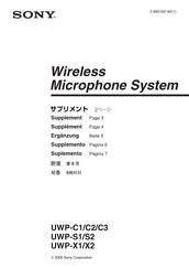 Sony UWP-X2 Ergänzung