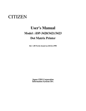 Citizen iDP-3420 Bedienungsanleitung