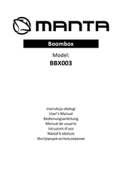 Manta BBX003 Bedienungsanleitung