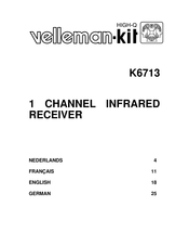 Velleman K6713 Gebrauchsanweisung