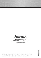 Hama 00052362 Bedienungsanleitung