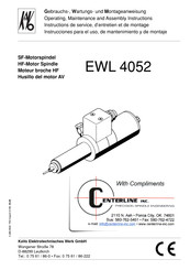 KaVo EWL 4052 Gebrauchs-, Wartungs- Und Montageanweisung