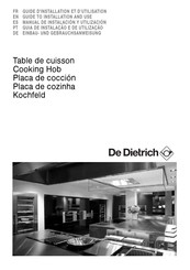 De Dietrich DTI1102 series Einbau- Und Gebrauchsanweisung