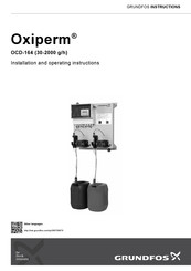Grundfos Oxiperm OCD-164 Montage- Und Betriebsanleitung