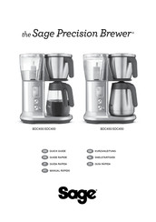 Sage Precision Brewer SDC450 Kurzanleitung