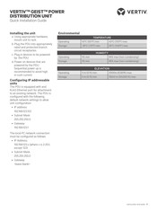 Vertiv GEIST Schnellinstallationsanleitung