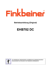 Finkbeiner EHB702 DC Betriebsanleitung (Original