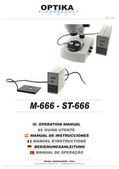OPTIKA MICROSCOPES ST-666 Bedienungsanleitung