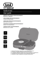 Trevi TT 1020 BT Gebrauchs- Und Anschlusshandbuch