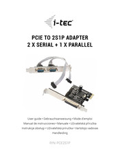 i-tec PCE2S1P Gebrauchsanweisung