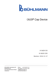 BÜHLMANN B-CALEX-C200 Gebrauchsanweisung