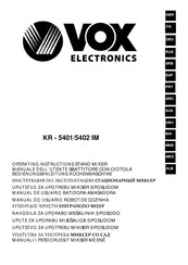 VOX electronics KR-5401 IM Bedienungsanleitung