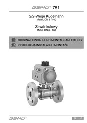 Gemu 751 Original Einbau- Und Montageanleitung