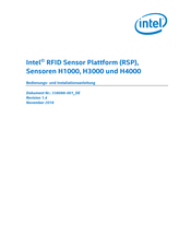 Intel RSP-H3000 Bedienungs- Und Installationsanleitung