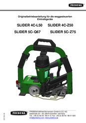 Prebena SLIDER 5C-Z75 Originalbetriebsanleitung