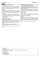Orliman OSL1308 Gebrauchs- Und Pflegeanleitung