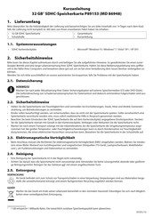 Medion P89153 Kurzanleitung