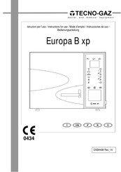 Tecno-gaz Europa B xp Bedienungsanleitung