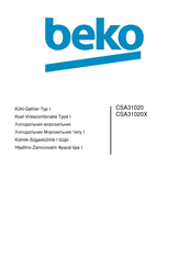 Beko CSA31020 Gebrauchsanweisung