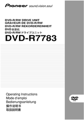 Pioneer DVD-R7783 Bedienungsanleitung
