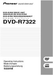 Pioneer DVD-R7322 Bedienungsanleitung