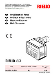 Riello N10 Montage- Und Bedienungsanleitung
