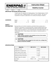 Enerpac INV 12-115 Bedienungsanleitung