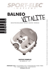 SPORT-ELEC VITALITE BALNEO RBM 338PH Bedienungsanleitung