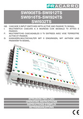 Fracarro SWI908TS Betriebsanleitung