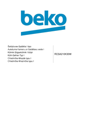 Beko RCSA210K30W Handbuch