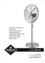 COLUMBIA VAC WGC-50 Handbuch