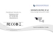 Grandstream Networks GXV3674_HD Schnellinstallationsanleitung