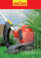 Wolf Garten GT 830 Originalbetriebsanleitung