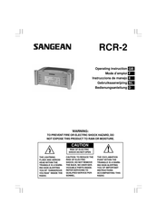 Sangean RCR-2 Bedienungsanleitung