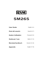 Rane SM26S Benutzerhandbuch