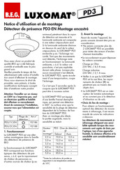 B.E.G. LUXOMAT PD3/1C-EN Bedienungs- Und Montageanleitung