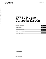 Sony SDM-N80 Bedienungsanleitung