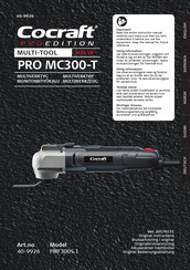 Cocraft PRO MC300-T Original Bedienungsanleitung
