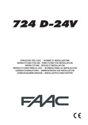 FAAC 724 D-24V Gebrauchsanleitung