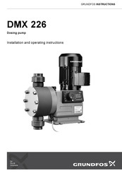 Grundfos DMX 226 Montage- Und Betriebsanleitung