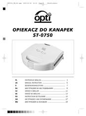 OPTi ST-0750 Bedienungsanleitung