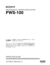 Sony PWS-100 Bedienungsanleitung