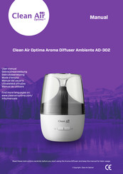 Clean Air Optima AD-302 Gebrauchsanweisung
