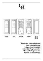 Bpt DVC/08 ME Programmierhandbuch