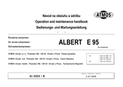 Atmos ALBERT E 95 Airmaster Bedienungs- Und Wartungsanleitung