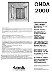 Aprimatic ONDA 2000 Installationsanleitung