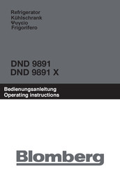 Blomberg DND 9891 Bedienungsanleitung