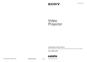 Sony VPL-BW120S Bedienungsanleitung