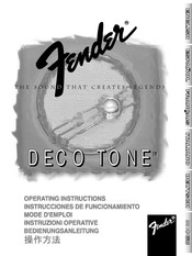 Fender DECO TONE PR 295 Bedienungsanleitung